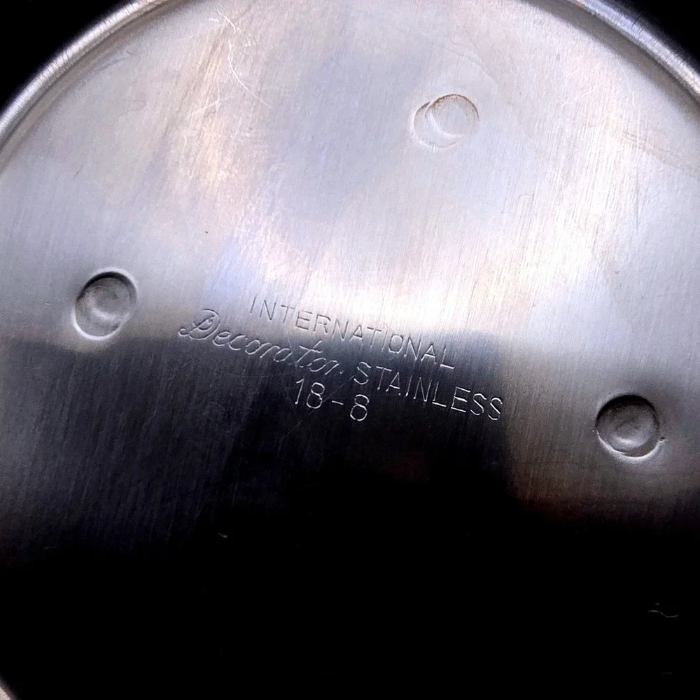 International Decorator Stainless 18-8 Gravy Boat Sauce Dish Set with‎ Trays